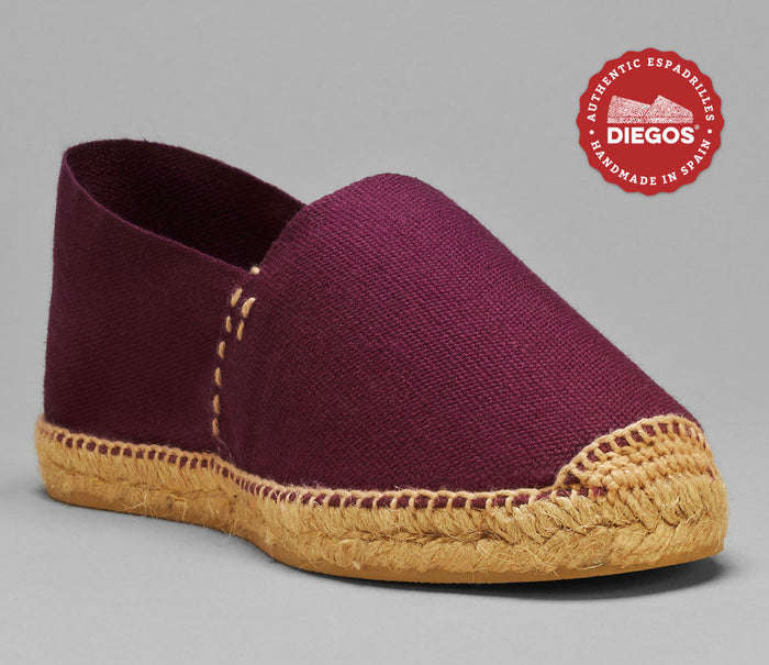 burgundy espadrilles