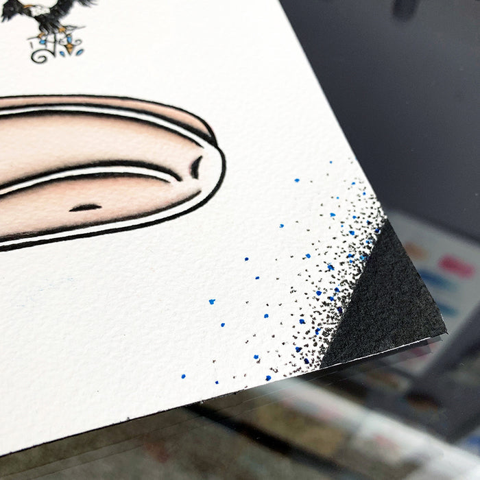 American Traditional tattoo flash sexy traditional tassel burlesque pinup spitshade painting.