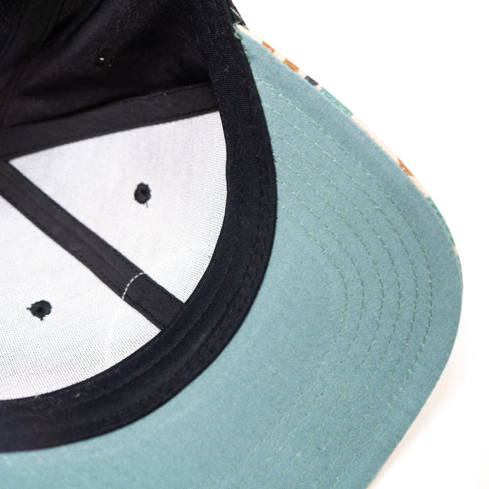 Camo Arrow Lacrosse Hat under brim view