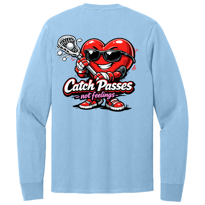 Catch Passes Valentine's Day Lacrosse Long Sleeve