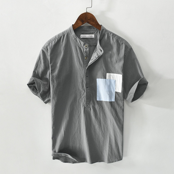 Charleston Classic Henley Linen Shirt