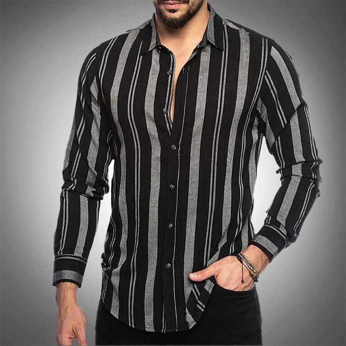 Charleston Classic Striped Linen Shirt