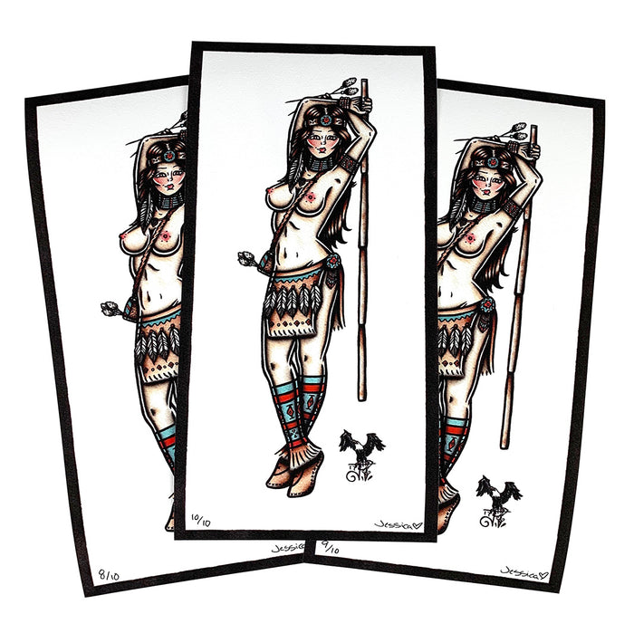 Cherokee Pinup Print