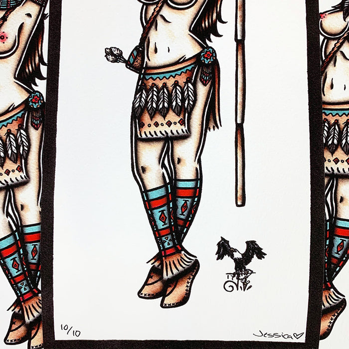 Cherokee Pinup Print