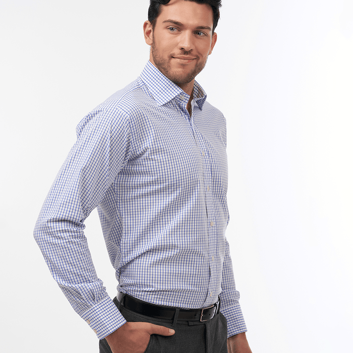 City Check Royal Blue Formal Shirt