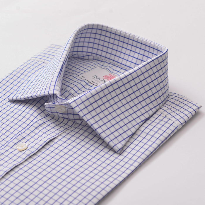 City Check Royal Blue Formal Shirt