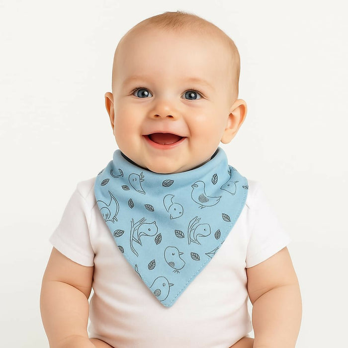 Hosiery Cotton Baby V Shape Bib | Assorted Colors | Steel Snap Button Closure