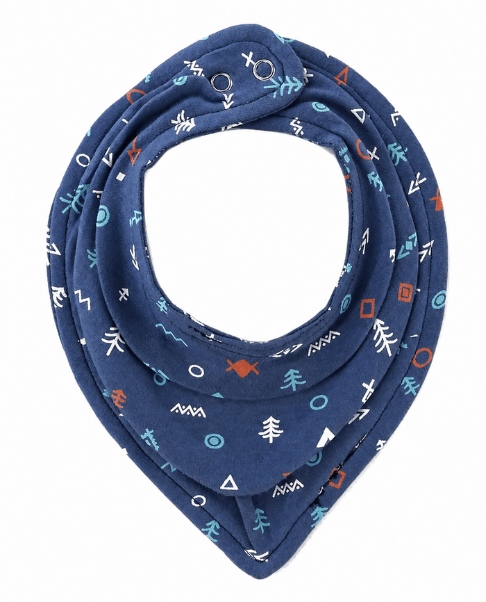COCOSHELL Hosiery Cotton Baby V Shape Bib  Steel Snap Button Closure (Pack of 3)