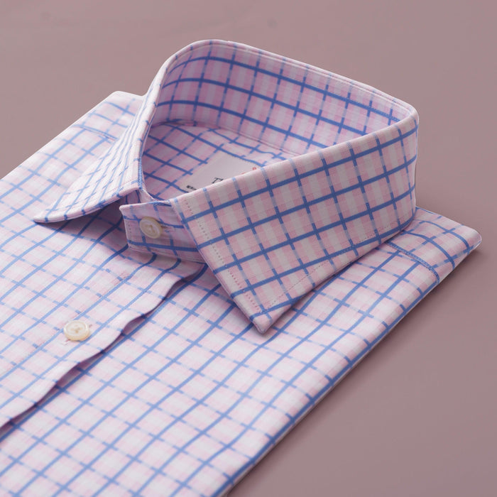 Cotswold Check Pink & Sky Formal shirt