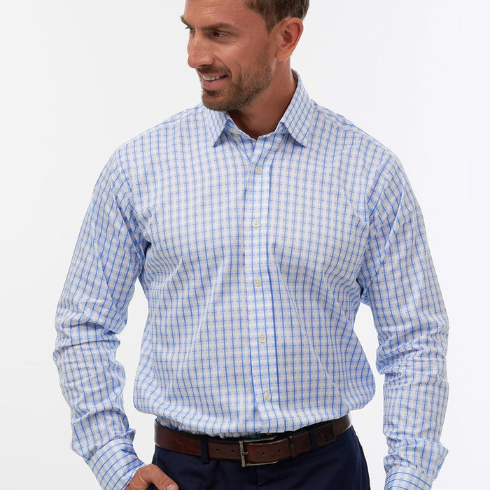 Cotswold Check Sky White Formal Shirt