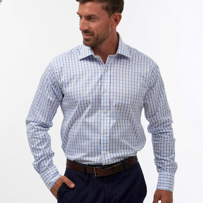 Cotswold Check White Slim Formal Shirt