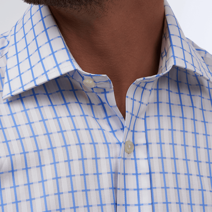 Cotswold Check White Slim Formal Shirt