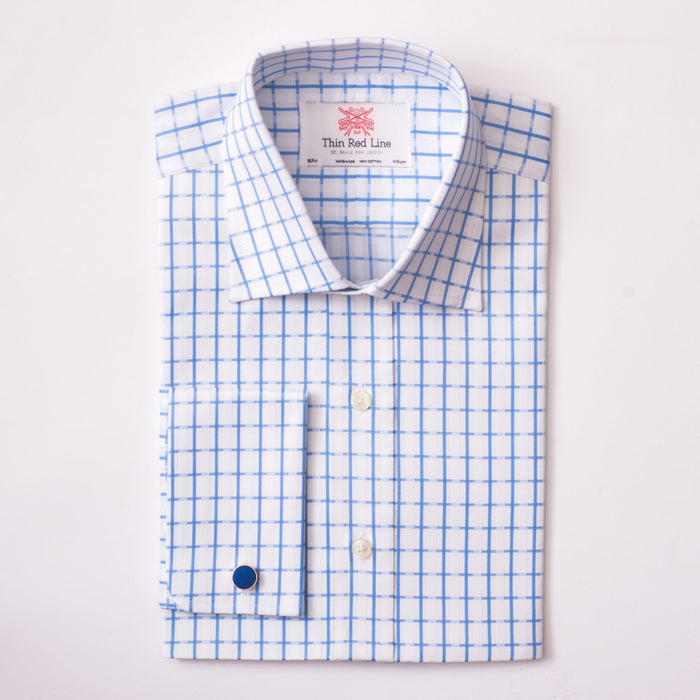 Cotswold Check White Slim Formal Shirt