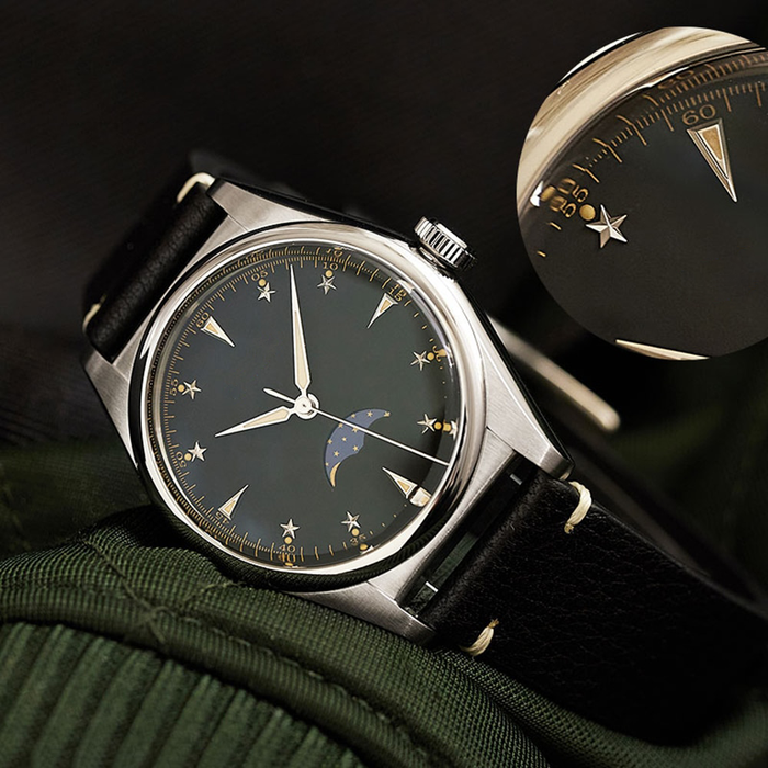 Crescent Premium Leather Watch