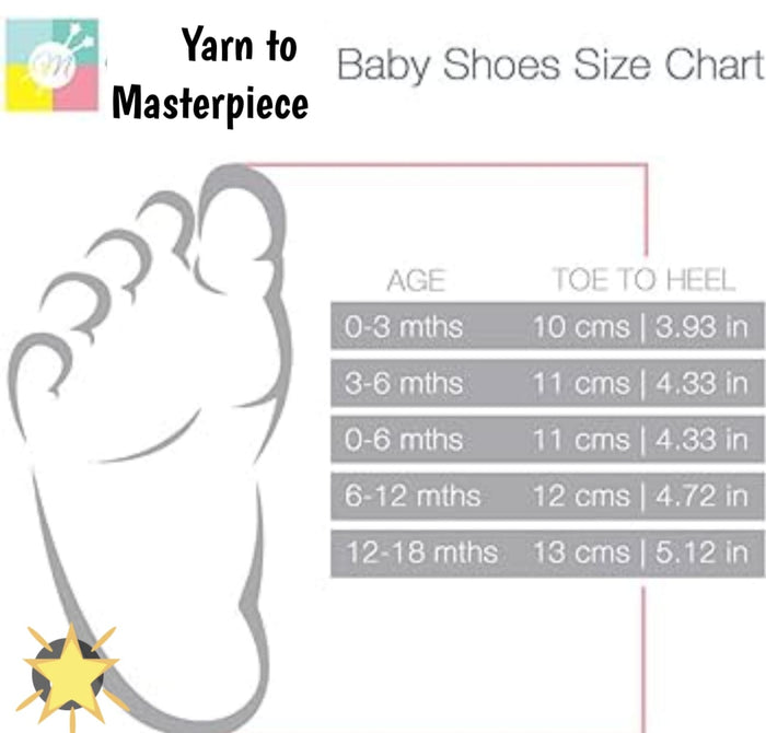 Crochet Baby Rainbow Booties
