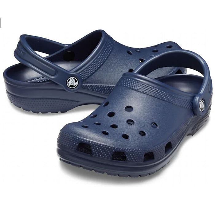 Crocs Lifestyle Clog navy both shoes angled views
