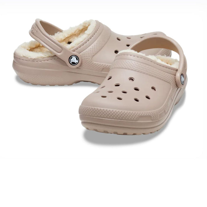 Crocs lined classic clog blue calcite both shoes