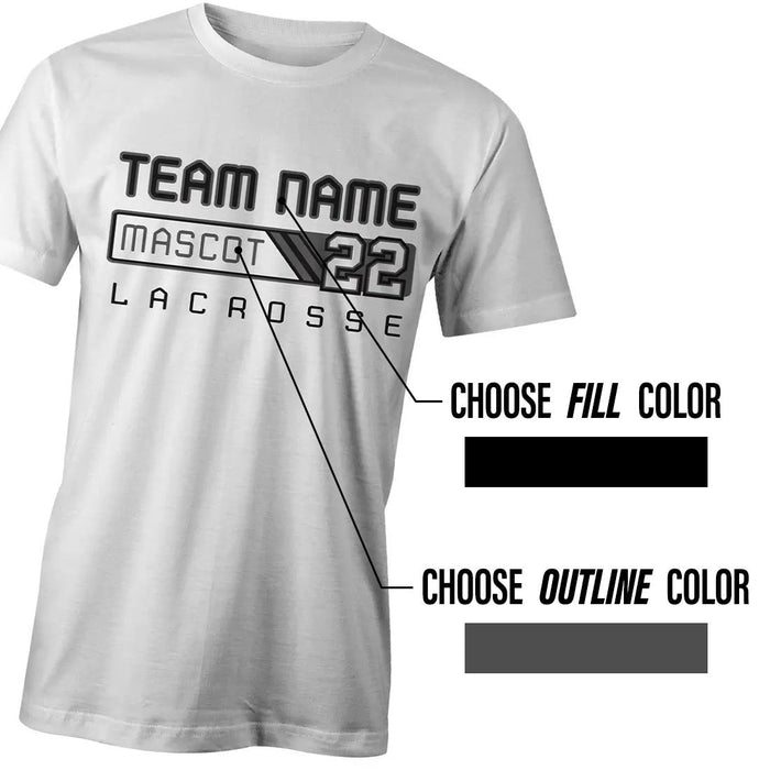Custom Cadet Lacrosse Tee - White