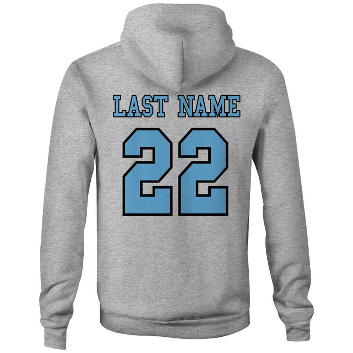 Custom Pill Lacrosse hoodie back view
