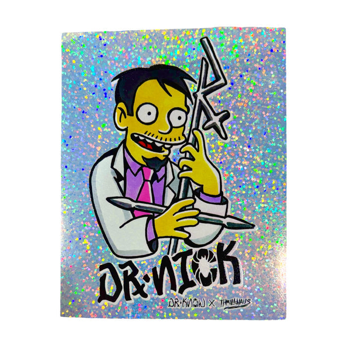Dr. Nick Glitter Sticker