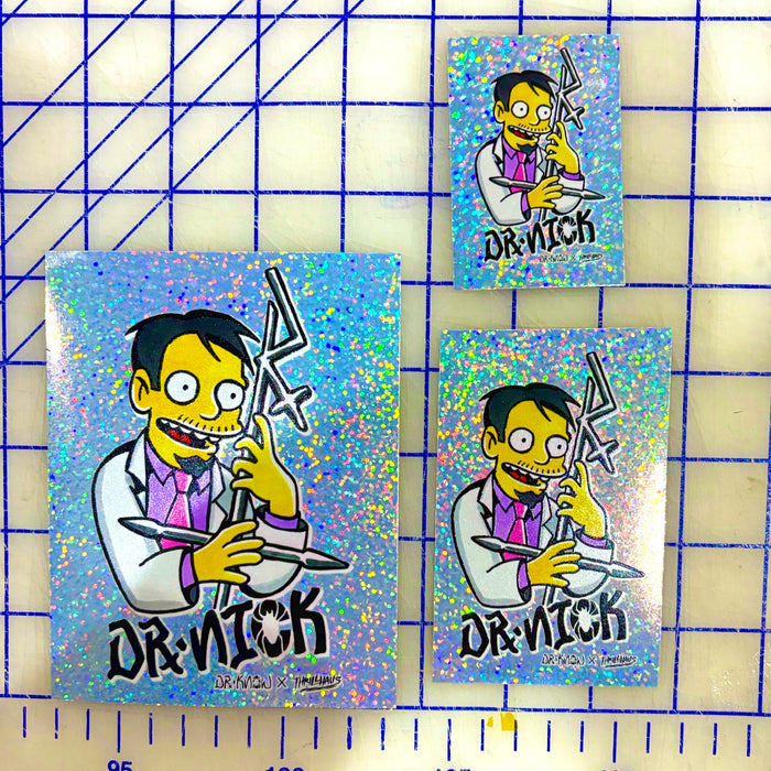 Dr. Nick Glitter Sticker