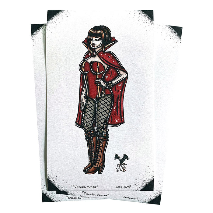 Dracula Pinup Print