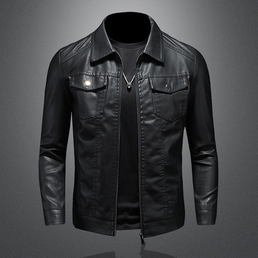 Drake Edgy Leather Jacket