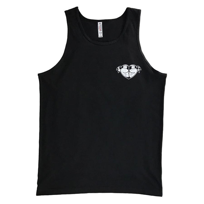 Tattoo style booty heart tank top.
