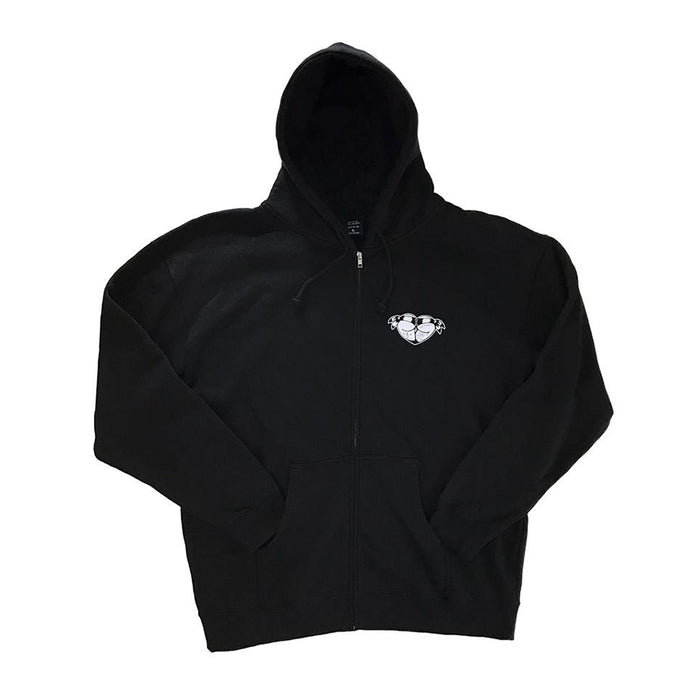 Tattoo style booty heart hoodie.