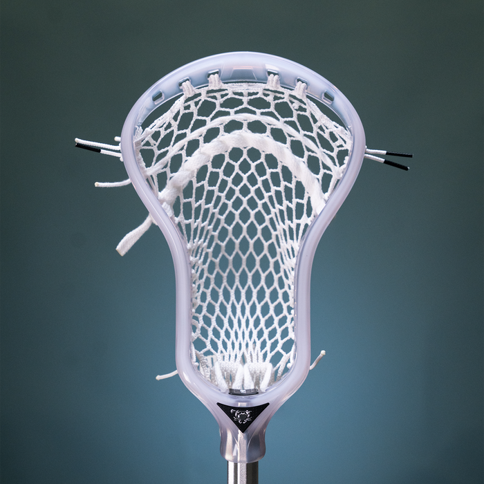 ECD Atom Ghost/White Strung Men's Lacrosse Head