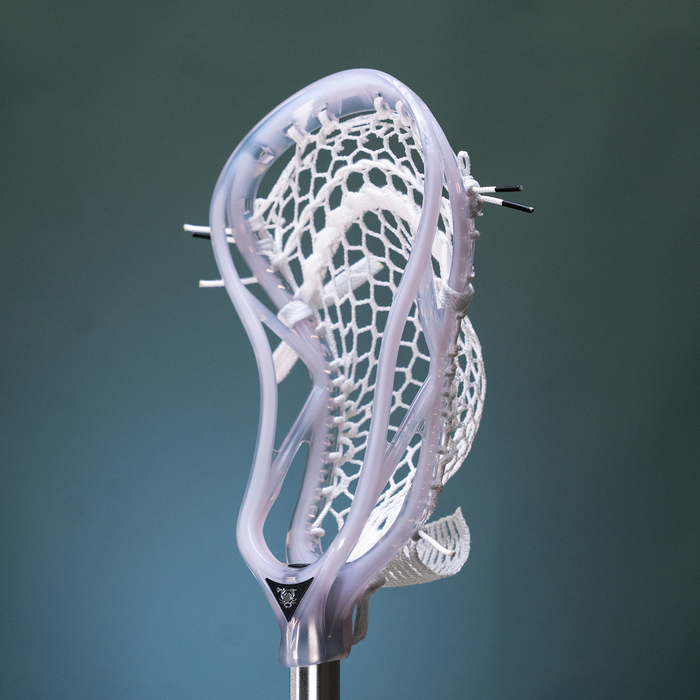 ECD Atom Ghost/White Strung Men's Lacrosse Head