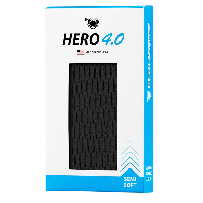 ECD Hero 4.0 Lacrosse Mesh- Black
