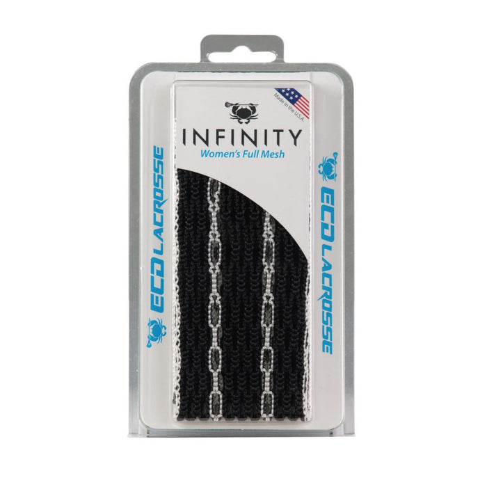 ECD Infinity Girls Lacrosse Mesh - White/Black