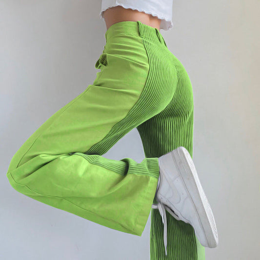 Elena Belccini Vibrant Corduroy Pants