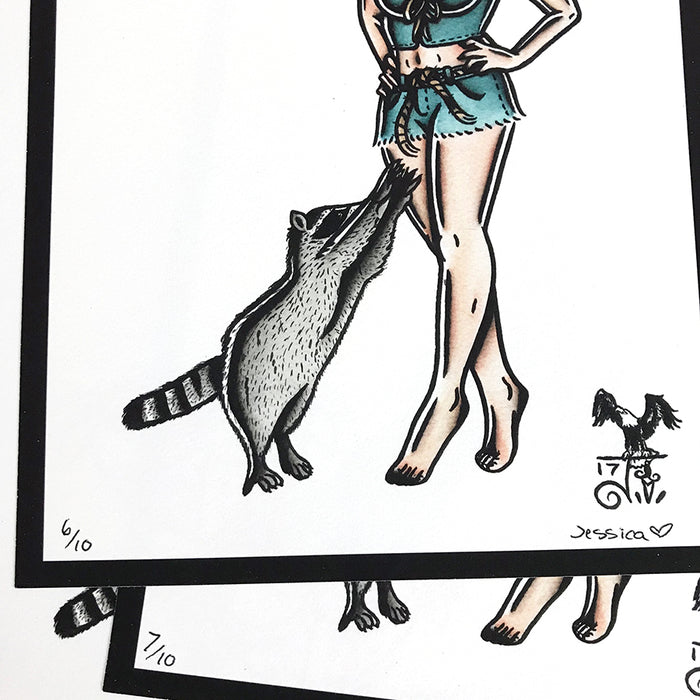 Elly May And Critter Print