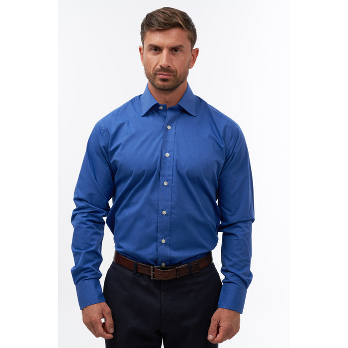End-on-End French Blue Formal Shirt