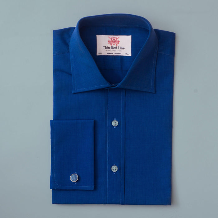 End On End French Blue Classic Shirt - Thin Red Line