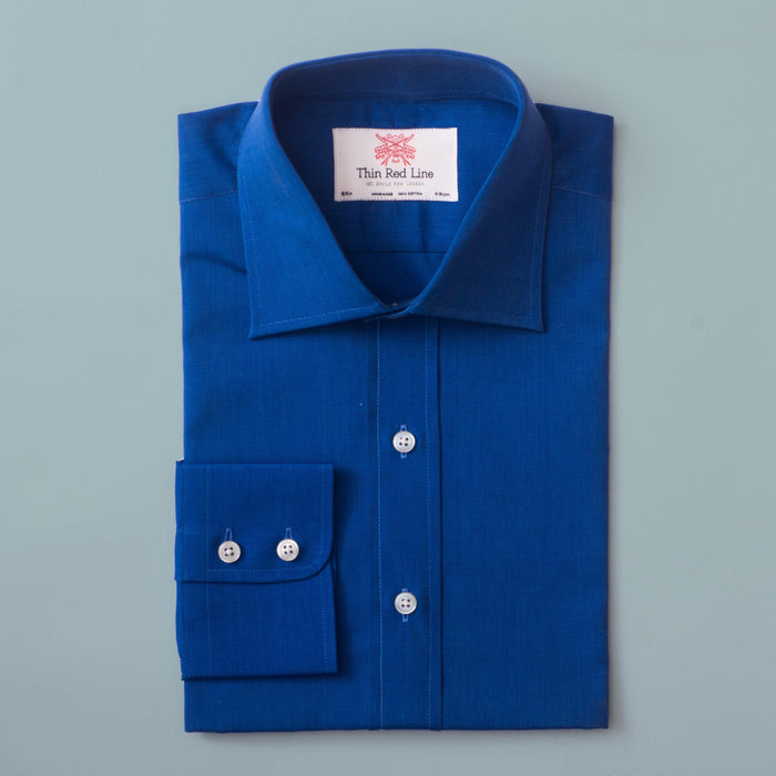 End On End French Blue Classic Shirt - Thin Red Line