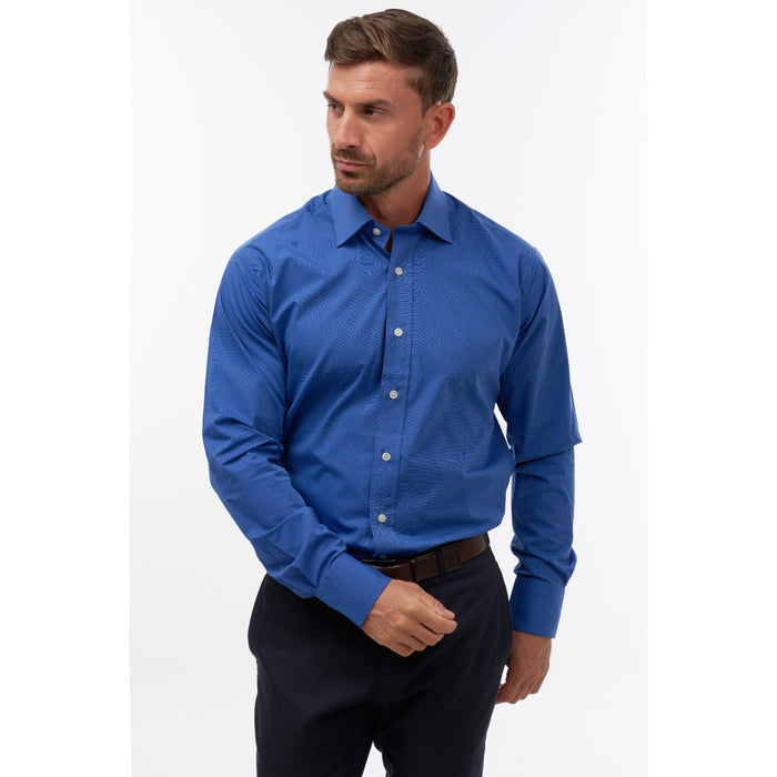 End On End French Blue Classic Shirt - Thin Red Line