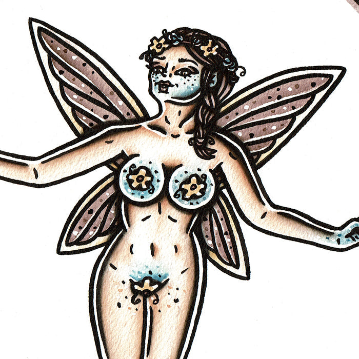 Fairy Pinup Original Painting