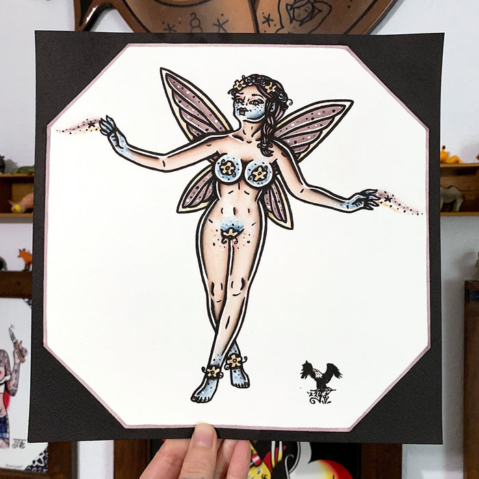 Fairy Pinup Original Painting