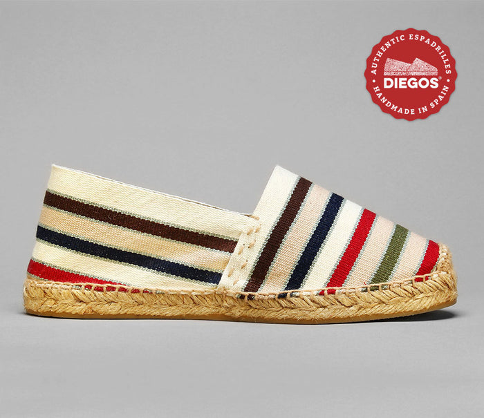 French stripes espadrilles