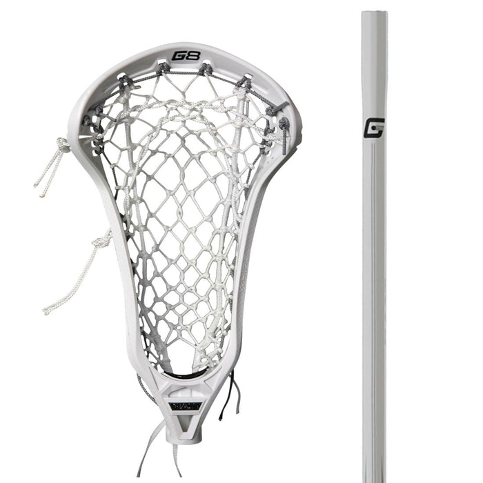 Maverik Ascent Pro Women's Complete Lacrosse Stick - White/White