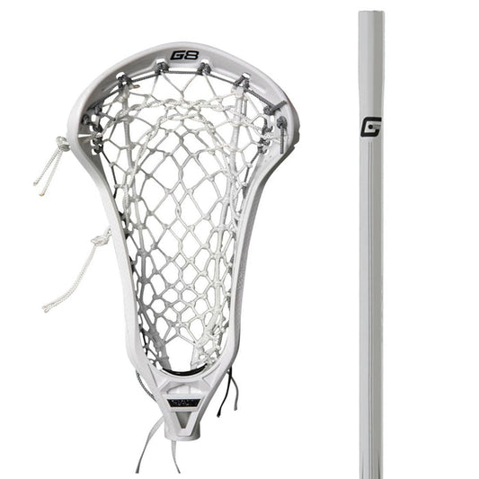 Maverik Ascent Pro Women's Complete Lacrosse Stick - White/White