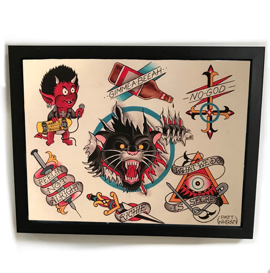 Germs Tattoo Flash poster