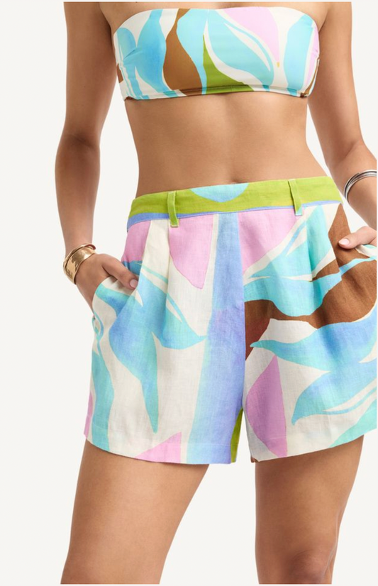 Getaway Short in Coast Colorblock