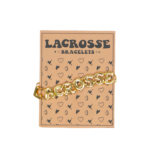 Gold Lacrosse Bracelet