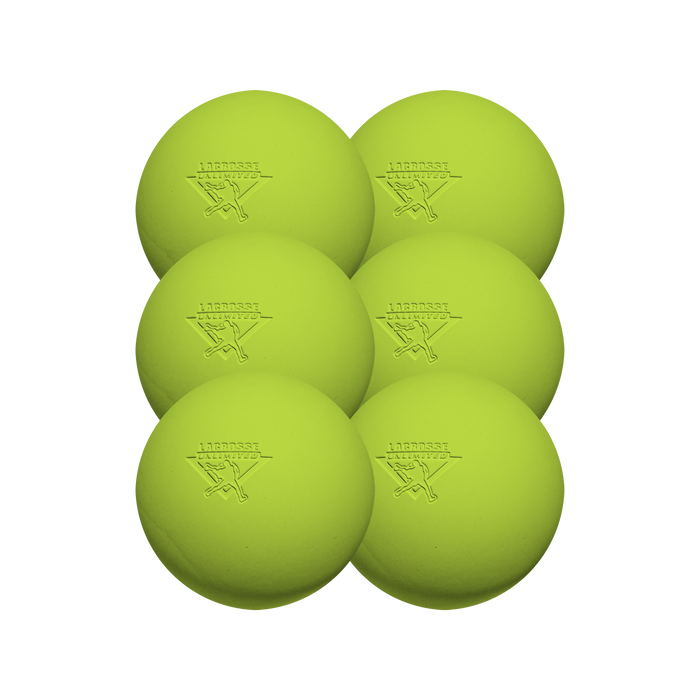 Green Lacrosse Balls- 6 Pack