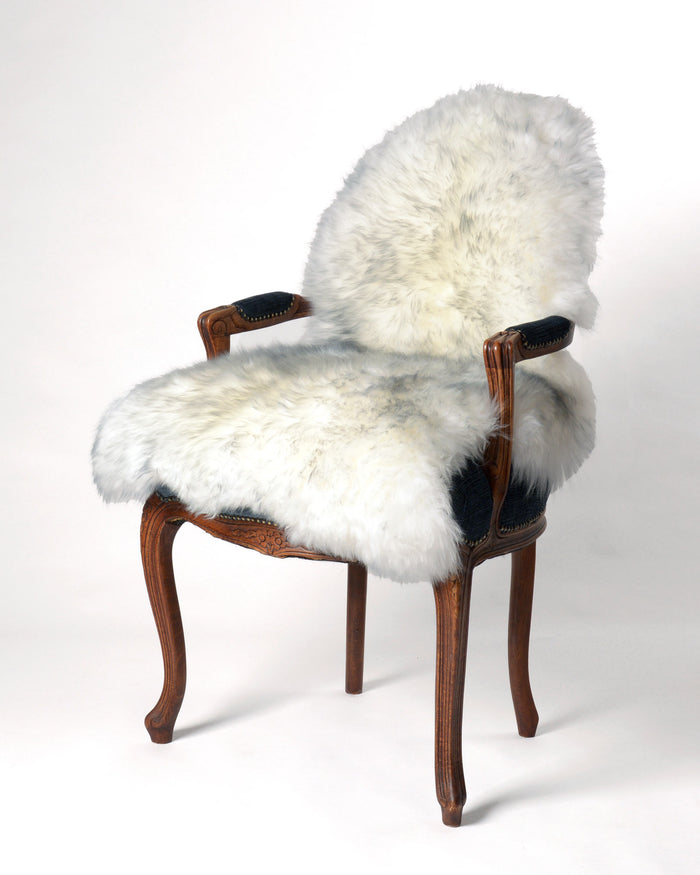 Light grey mist sheepskin rug NZ bred