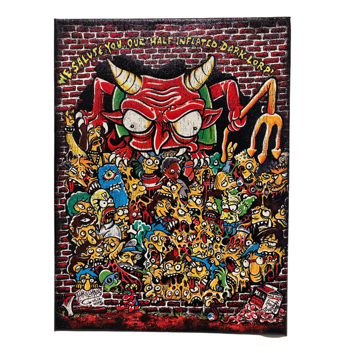 Half Inflated Dark Lord Canvas Print